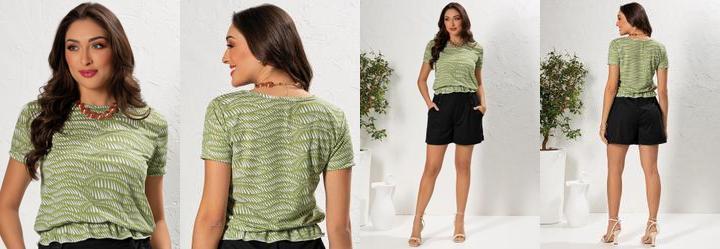 Blusa Abtrato Sensorial em Malha
