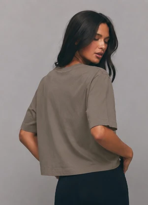 Veev - Blusa Adulto Feminino em Modal Marrom - VEEV