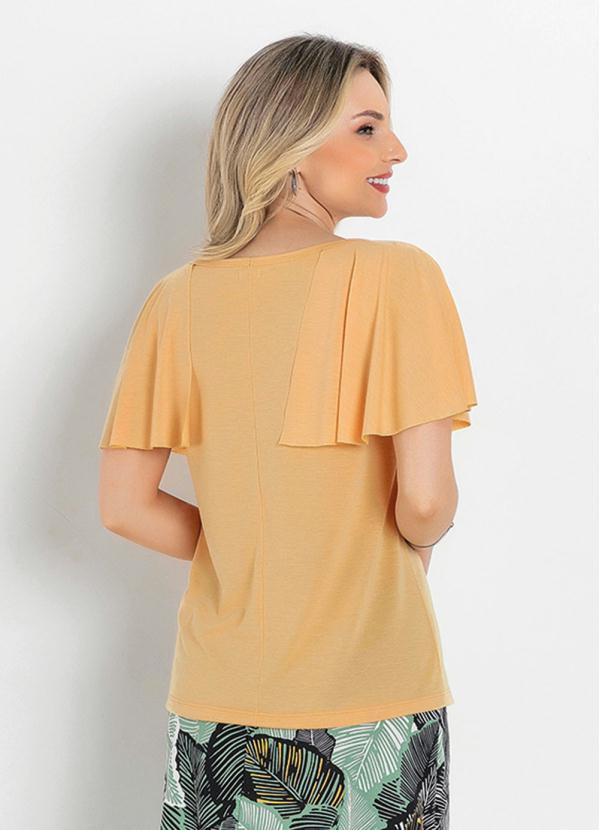 Outlet - Blusa Amarela com Sobreposição 2