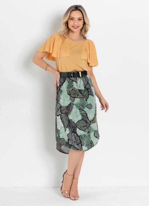 Outlet - Blusa Amarela com Sobreposição 5