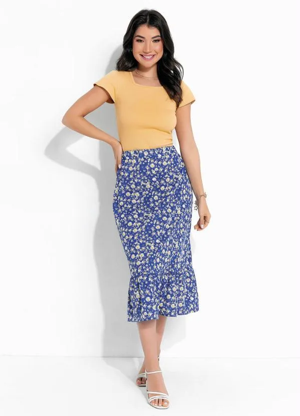 Rosalie - Blusa Amarela Decote Quadrado 3