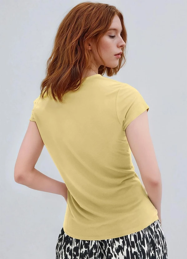 bonprix - Blusa Amarelo Claro em Malha de Viscose 2