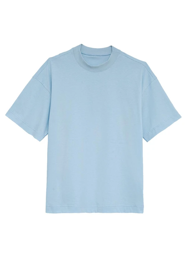 Enfim - Blusa Ampla em Malha Azul Pastel 3