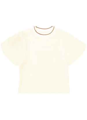 Malwee - Blusa Ampla em Viscolinhho Off White - MALWEE