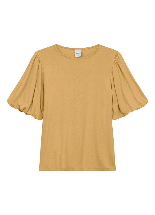 Malwee - Blusa Ampla em Viscose Amarelo