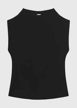 Enfim - Blusa Ampla em Viscose Comfort Preto - ENFIM