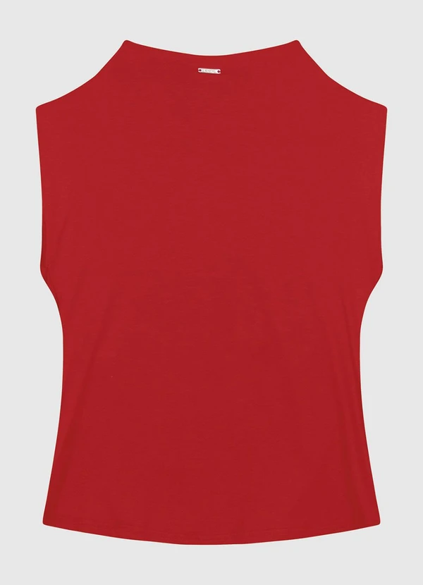 Enfim - Blusa Ampla em Viscose Comfort Vermelho 2