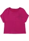 Malwee - Blusa Ampla Palmeira em Moletinho Fúcsia - variação: Fúcsia