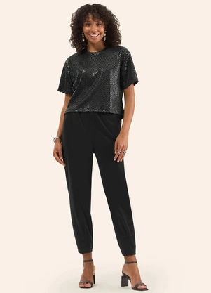 Rovitex - Blusa Ampla Preto - ROVITEX