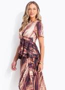 Blusa (animal print cervo) em malha fria