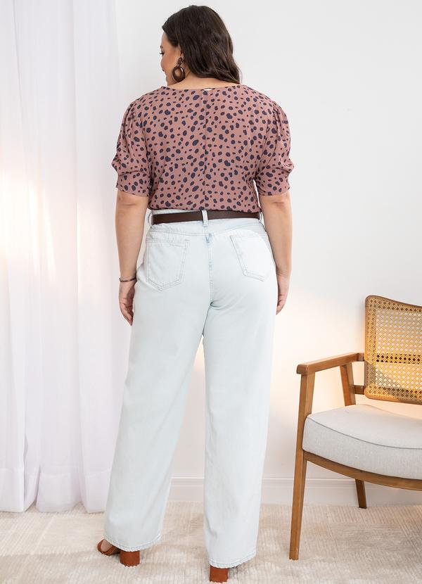 Quintess - Blusa Animal Print em Crepe Plano 10