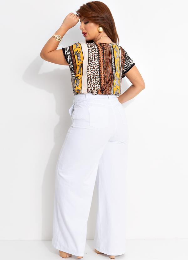 Quintess - Blusa Animal Print em Malha de Viscose 15