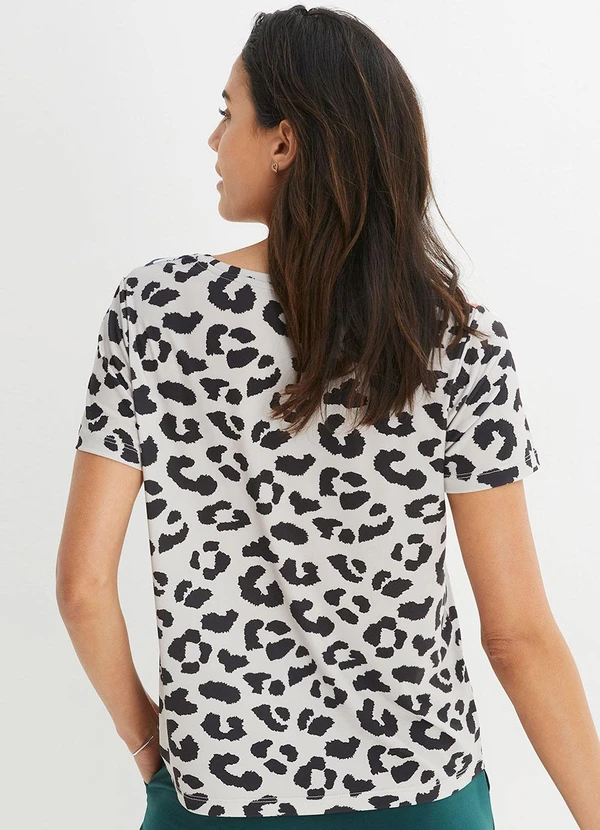 bonprix - Blusa Animal Print em Malha Fria 2