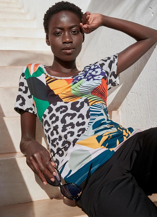 bonprix - Blusa Animal Print em Malha Fria 3