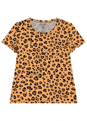 Malwee - Blusa Animal Print Ocre - MALWEE