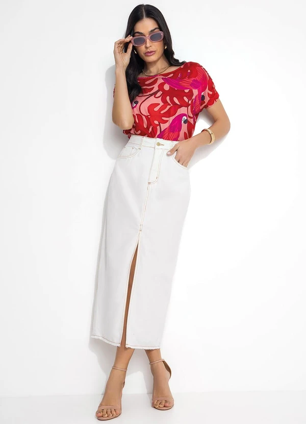 Quintess - Blusa Arara Color em Malha Fria 5