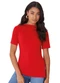 Malwee - Blusa Assimétrica com Torção Verde - variação: Vermelho