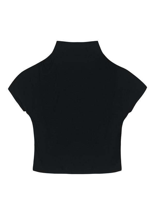 Malwee - Blusa Assimétrica em Malha Viscose Preto 5