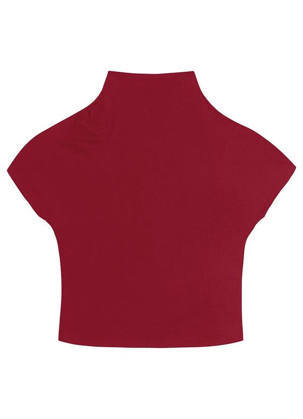 Malwee - Blusa Assimétrica em Malha Viscose Vermelho 5