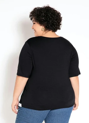 bonprix - Blusa Assimétrica Preta - BONPRIX