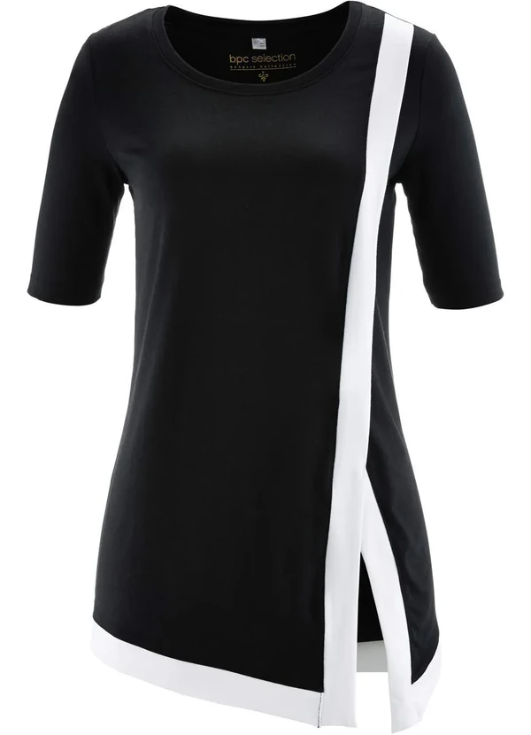 bonprix - Blusa Assimétrica Preta 2