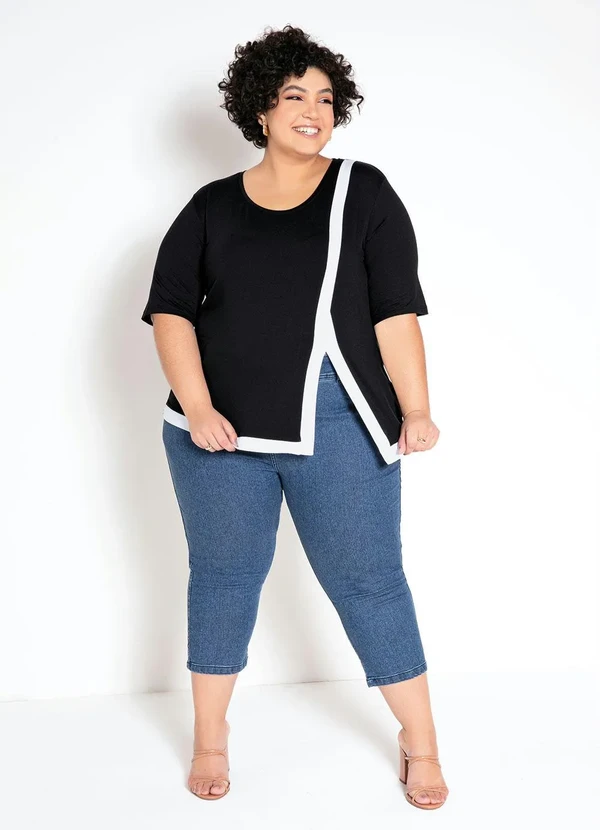 bonprix - Blusa Assimétrica Preta 5