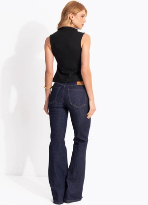 Colcci - Blusa Assimétrica Preto - COLCCI