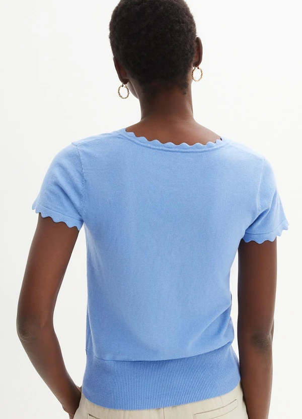 bonprix - Blusa Azul Bebê em Tricô 7