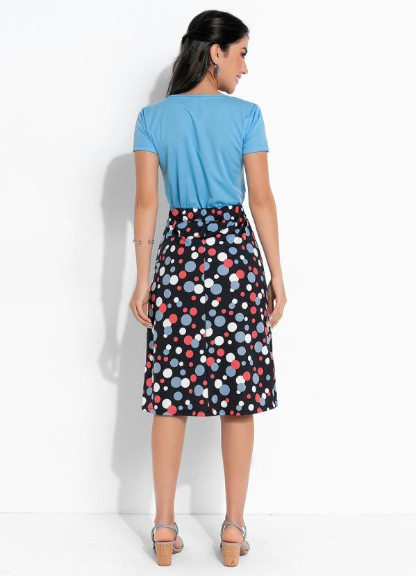 Rosalie - Blusa Azul com Bolso 4