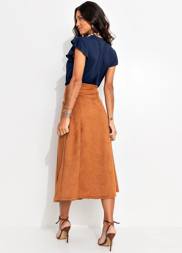 Quintess - Blusa Azul Marinho em Canelado 4