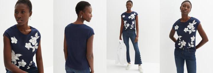 Blusa Azul Marinho em Malha