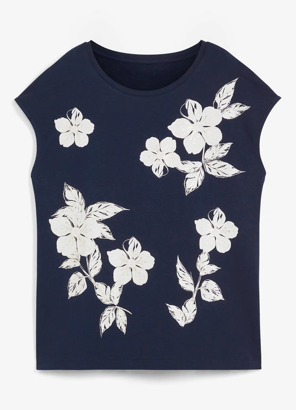 bonprix - Blusa Azul Marinho em Malha 7