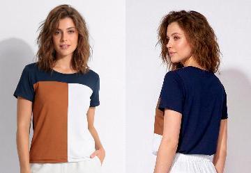 Blusa Azul Marinho em Malha