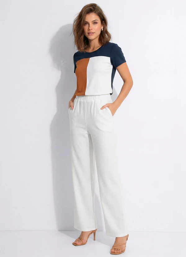 Moda Pop - Blusa Azul Marinho em Malha 3