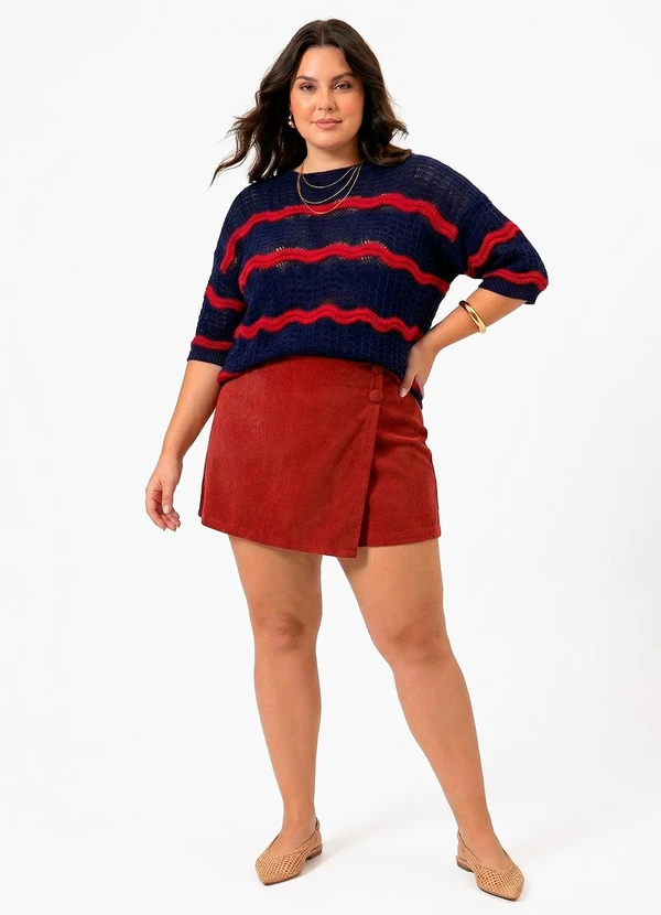 Quintess - Blusa Azul Marinho em Tricô 3