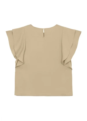 Malwee - Blusa Babados Areia - MALWEE