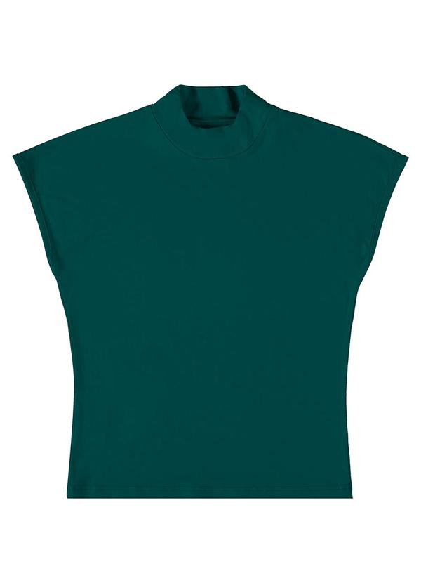 Enfim - Blusa Baby Look em Malha Viscose Verde