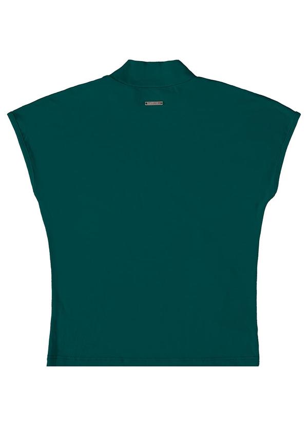 Enfim - Blusa Baby Look em Malha Viscose Verde 2