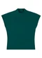 Enfim - Blusa Baby Look em Malha Viscose Marrom - variação: Verde