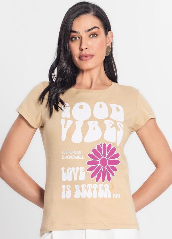 Rovitex - Blusa Baby Look Feminina Meia Malha Marrom