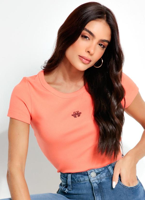 John John - Blusa Babylook Laranja