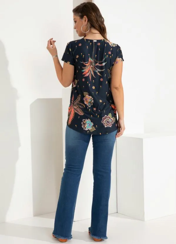 Quintess - Blusa Barrado Color Alongada 4