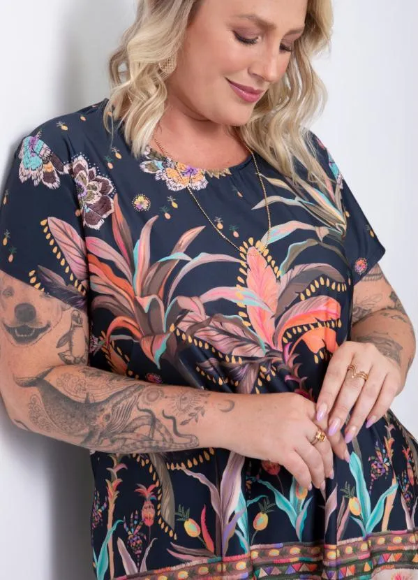 Quintess - Blusa Barrado Color Alongada 7