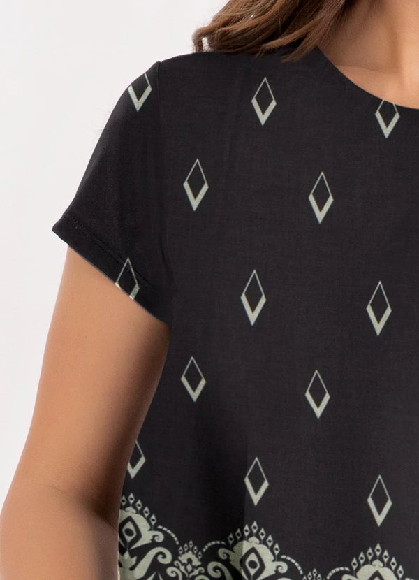 Quintess - Blusa Barrado Folk em Malha Fria 5