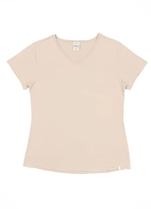 Soft Bonni - Blusa Basica  Adulto Feminino Bege - SOFT BONNI