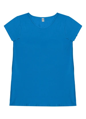 Rovitex - Blusa Básica Alongada Feminina Azul - ROVITEX