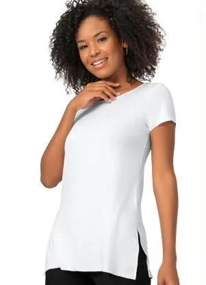 Rovitex - Blusa Básica Alongada Feminina Branco - ROVITEX