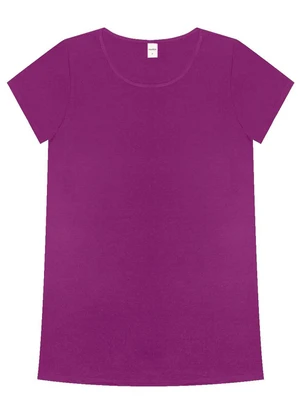 Rovitex - Blusa Básica Alongada Feminina Roxo - ROVITEX