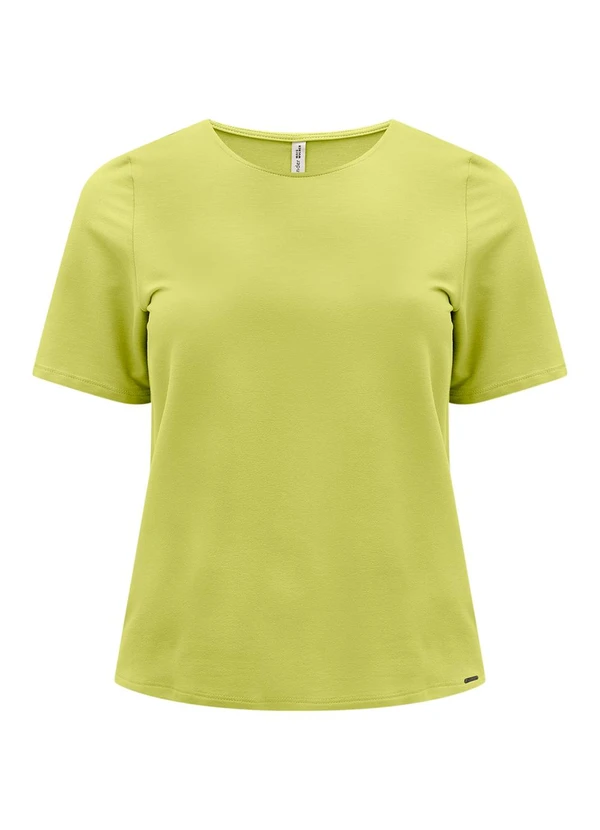 Lunender Mais Mulher - Blusa Básica de Mangas Curtas Plus Size Verde 5