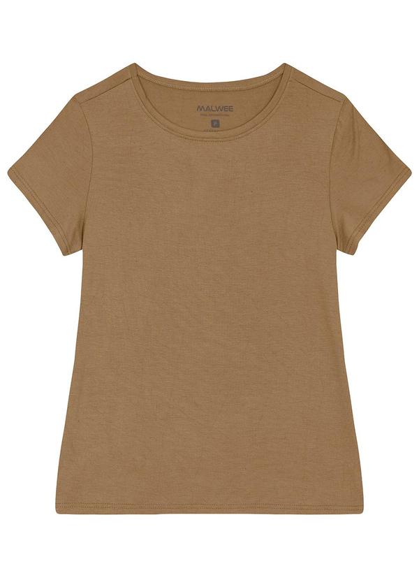Malwee - Blusa Básica em Viscolinho Bege 1